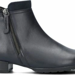 Gabor 718 Enkellaarsjes - Enkelboots Met Rits - Dames - Blauw - Maat 42