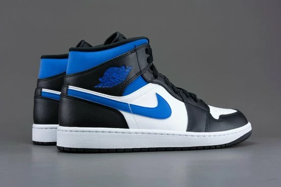 Nike Air Jordan 1 Mid, White/racer Blue-Black, 554724 140, EUR 42.5 11 Nike Air Jordan 1 Mid, White/racer Blue-Black, 554724 140, EUR 42.5 - Afbeelding 9