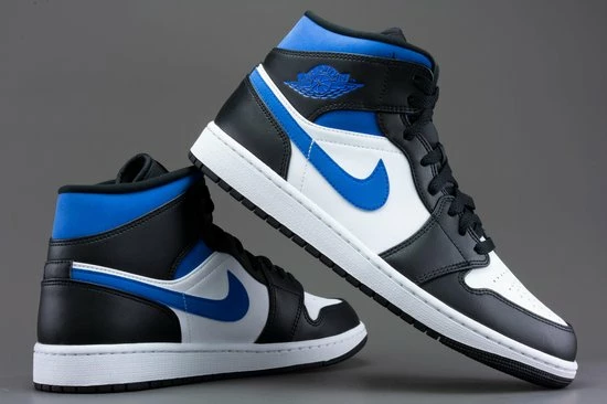 Nike Air Jordan 1 Mid, White/racer Blue-Black, 554724 140, EUR 42.5 12 Nike Air Jordan 1 Mid, White/racer Blue-Black, 554724 140, EUR 42.5 - Afbeelding 10