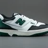 New Balance 550 White/Green/Black BB550LE1 Maat 42 1/2 Wit;Groen;Zwart