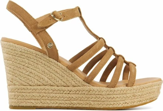 UGG Espadrilles Dames / Damesschoenen - Suède - Sleehak Hoogte 9 Cm - 1119952 - Cognac - Maat 39 3 UGG Espadrilles Dames / Damesschoenen - Suède - Sleehak Hoogte 9 Cm - 1119952 - Cognac - Maat 39