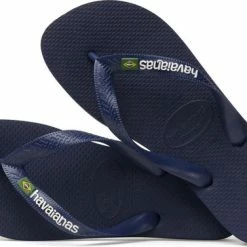 Havaianas Brasil Logo Unisex Slippers - Navy Blue - Maat 39/40 -Dames Winkel 550x377 2
