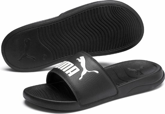 PUMA Popcat 20 Unisex Slippers - Black/White - Maat 44.5 3 PUMA Popcat 20 Unisex Slippers - Black/White - Maat 44.5