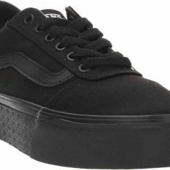 Vans Ward Platform Dames Sneakers - (Canvas) Black/Black - Maat 42 -Dames Winkel 550x381 3