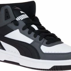 PUMA Rebound JOY Unisex Sneakers - DarkShadow/Black/White - Maat 45 -Dames Winkel 550x385
