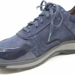 Xsensible, CORBY, 30110.2.217, Blauwe Dames Stretchwalker Sneaker Wijdte G -Dames Winkel 550x387 5