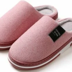 WT Trading Visgraat Pantoffels - Maat 40/41 - Roze