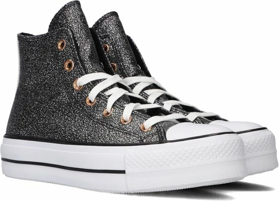 Converse Chuck Taylor All Star Lift Hi Hoge Sneakers - Leren Sneaker - Dames - Zilver - Maat 40 5 Converse Chuck Taylor All Star Lift Hi Hoge Sneakers - Leren Sneaker - Dames - Zilver - Maat 40 - Afbeelding 3