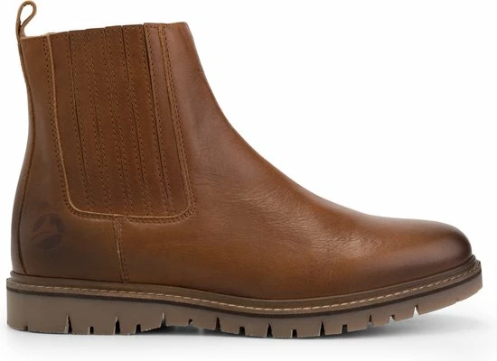 Travelin' Ruca Dames Leren Enkellaarzen - Stoere Chelseaboots - Cognac Bruin Leer - Maat 38 3 Travelin' Ruca Dames Leren Enkellaarzen - Stoere Chelseaboots - Cognac Bruin Leer - Maat 38