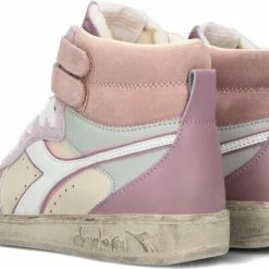 Diadora Magic Basket Mid Icona Woman Hoge Sneakers - Leren Sneaker - Dames - Roze - Maat 39 -Dames Winkel 550x404