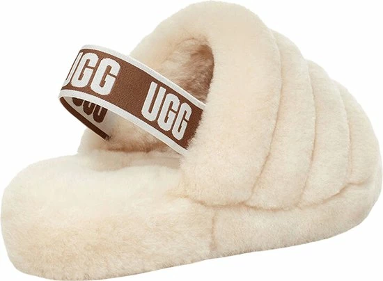 UGG Fluff Yeah Slide Dames Sloffen - Natural - Maat 40 11 UGG Fluff Yeah Slide Dames Sloffen - Natural - Maat 40 - Afbeelding 9