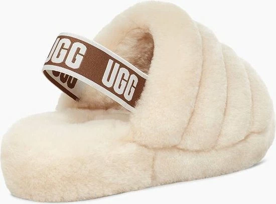 UGG Fluff Yeah Slide Dames Sloffen - Natural - Maat 40 12 UGG Fluff Yeah Slide Dames Sloffen - Natural - Maat 40 - Afbeelding 10