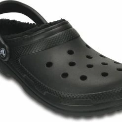 Crocs - Classic Lined Clog - Unisex Sandaal - 46 - 47 - Zwart -Dames Winkel 550x410 2