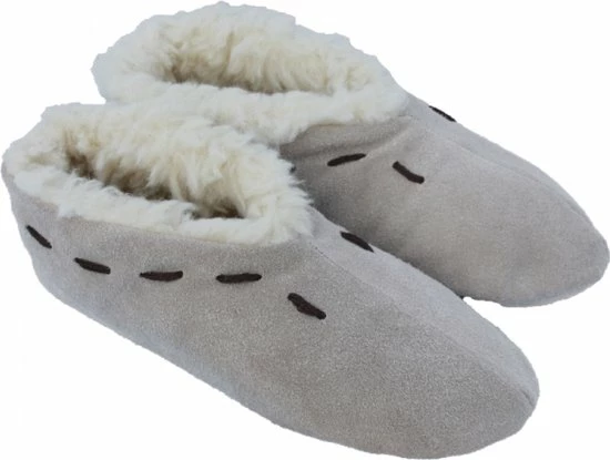 WoolWarmers - Spaanse Sloffen - Beige - Unisex - 100% Wol Maat 42 3 WoolWarmers - Spaanse Sloffen - Beige - Unisex - 100% Wol Maat 42