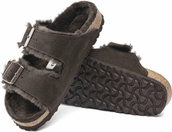 Birkenstock Arizona VL Lammfell Narrow Unisex Pantoffels - Mocha - Maat 43 9 Birkenstock Arizona VL Lammfell Narrow Unisex Pantoffels - Mocha - Maat 43 - Afbeelding 7