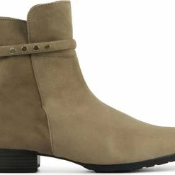 Gabor Enkellaarsjes Dames / Laarzen / Damesschoenen - Suède - 92.716.44 - Beige - Maat 39 -Dames Winkel 550x425