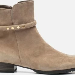 Gabor Enkellaarsjes Dames / Laarzen / Damesschoenen - Suède - 92.716.44 - Beige - Maat 39 -Dames Winkel 550x427 1