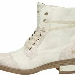 Mustang Dames Veterboot - Ecru - Maat 39 -Dames Winkel 550x429 5