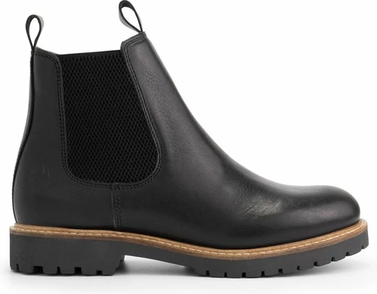Travelin' Rosseland Dames Leren Chelseaboots - Wol Gevoerd - Zwart Leer - Maat 37 3 Travelin' Rosseland Dames Leren Chelseaboots - Wol Gevoerd - Zwart Leer - Maat 37