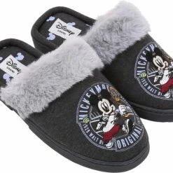Grijze Damespantoffels Met Zacht En Aangenaam Imitatiebont En Een Geborduurde Afbeelding - Mickey Mouse DISNEY / 40-41 11 Grijze Damespantoffels Met Zacht En Aangenaam Imitatiebont En Een Geborduurde Afbeelding - Mickey Mouse DISNEY / 40-41 -Dames Winkel 550x434 2