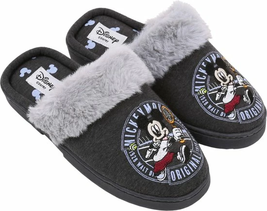 Grijze Damespantoffels Met Zacht En Aangenaam Imitatiebont En Een Geborduurde Afbeelding - Mickey Mouse DISNEY / 40-41 6 Grijze Damespantoffels Met Zacht En Aangenaam Imitatiebont En Een Geborduurde Afbeelding - Mickey Mouse DISNEY / 40-41 - Afbeelding 4