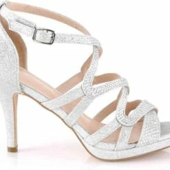 Fabelicious Fabulicious Sandaal Met Enkelband -37 Shoes- DAPHNE-42 Zilverkleurig -Dames Winkel 550x438 3