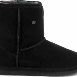 Warmbat - Kangaroo Women Suede - Zwarte Laarzen-42