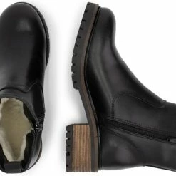 Mysa Ivy Dames Leren Enkellaarzen - Gevoerde Boots - Zwart Leer - Maat 42 -Dames Winkel 550x444 13