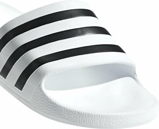 Adidas Slippers Adilette - UK 10 (maat 44,5) - Wit/zwart 8 Adidas Slippers Adilette - UK 10 (maat 44,5) - Wit/zwart - Afbeelding 6
