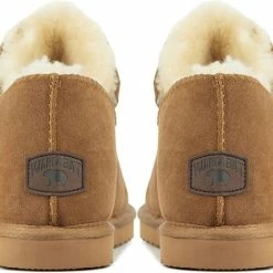 Warmbat Vrouwen Suède Harde Zool Pantoffels / Dichte Sloffen - Willow - Cognac - Maat 41 -Dames Winkel 550x449 7