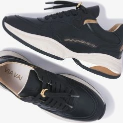VIA VAI Pepper Jyll Sneakers - Leer - Zwart - Maat 41 -Dames Winkel 550x454 7