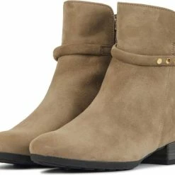 Gabor Enkellaarsjes Dames / Laarzen / Damesschoenen - Suède - 92.716.44 - Beige - Maat 39 -Dames Winkel 550x455