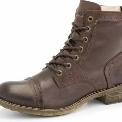 NoGRZ A.Aalto Leren Enkellaarzen Dames - Wol Gevoerde Veterschoenen - Donkerbruin Leer - Maat 38 17 NoGRZ A.Aalto Leren Enkellaarzen Dames - Wol Gevoerde Veterschoenen - Donkerbruin Leer - Maat 38 -Dames Winkel 550x456