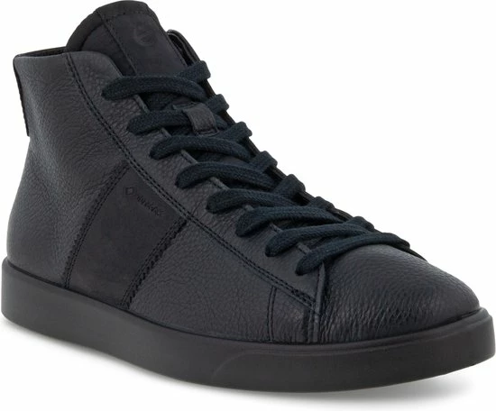 ECCO Street Lite Hoge Dames Veterschoenen - Zwart - Maat 42 - Echt Leer - Uitneembare Zool 4 ECCO Street Lite Hoge Dames Veterschoenen - Zwart - Maat 42 - Echt Leer - Uitneembare Zool - Afbeelding 2