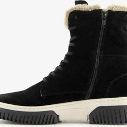 Hush Puppies Gevoerde Suede Dames Veterboots - Zwart - Maat 38 - Echt Leer 11 Hush Puppies Gevoerde Suede Dames Veterboots - Zwart - Maat 38 - Echt Leer -Dames Winkel 550x460 12