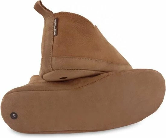 Texelana Sloffen En Pantoffels Voor Dames & Heren - Pantoffel Van Schapenvacht - Model Katja Cognac - Maat 47 7 Texelana Sloffen En Pantoffels Voor Dames & Heren - Pantoffel Van Schapenvacht - Model Katja Cognac - Maat 47 - Afbeelding 5