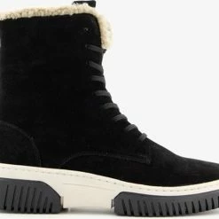 Hush Puppies Gevoerde Suede Dames Veterboots - Zwart - Maat 38 - Echt Leer 15 Hush Puppies Gevoerde Suede Dames Veterboots - Zwart - Maat 38 - Echt Leer -Dames Winkel 550x462 6