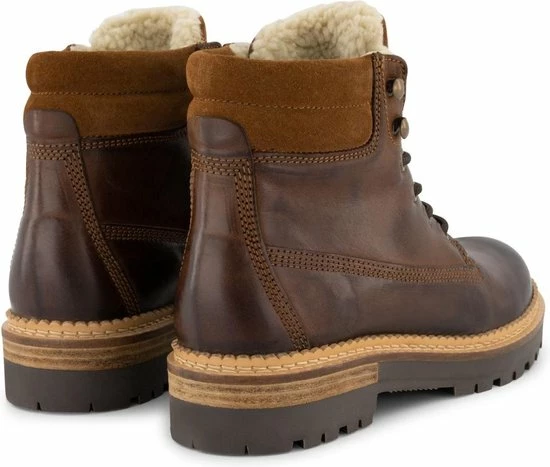 NoGRZ C.Ribart - Wol Gevoerde Halfhoge Damesschoen - Cognac Bruin Leer - Maat 40 5 NoGRZ C.Ribart - Wol Gevoerde Halfhoge Damesschoen - Cognac Bruin Leer - Maat 40 - Afbeelding 3