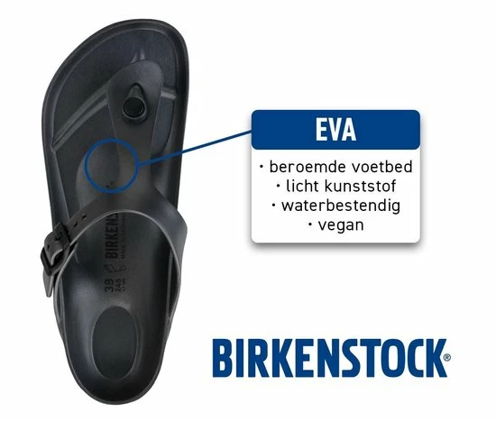 Birkenstock Arizona EVA Dames Slippers Small Fit - Black - Maat 38 10 Birkenstock Arizona EVA Dames Slippers Small Fit - Black - Maat 38 - Afbeelding 8