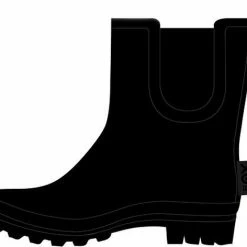 XQ Footwear - Regenlaarzen - Rubber Laarzen - Dames - Festival - Laag Model - Rubber - Zwart - Maat 38