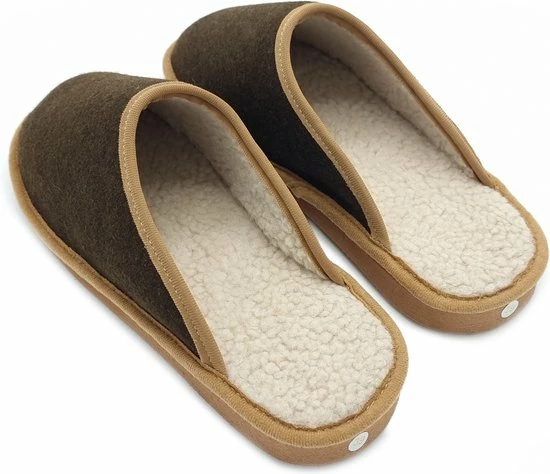 Kacaus Sloffen - Natuurwol Burel - Maat 40 - Bruin - Pantoffels - Ambachtelijk Gemaakt In Portugal 5 Kacaus Sloffen - Natuurwol Burel - Maat 40 - Bruin - Pantoffels - Ambachtelijk Gemaakt In Portugal - Afbeelding 3