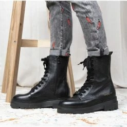 Tommy Hilfiger - Monochromatic Lace Up Boot - Black - 40 -Dames Winkel 550x475 8