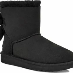 Ugg Mini Bailey Fluff Bow Laarzen Zwart - Dames Laarzen - 1123635-BLK - Maat 40 -Dames Winkel 550x478 1
