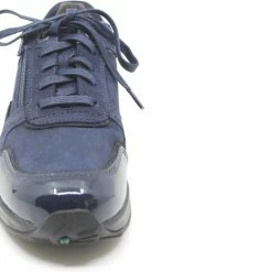 Xsensible, CORBY, 30110.2.217, Blauwe Dames Stretchwalker Sneaker Wijdte G