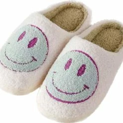 The Smiley Shop Unisex Sloffen - Blauw En Paars - Maat 43/44