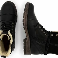 NoGRZ P.Post - Dames Leren Enkellaars - Winter Veterboots - Wol Gevoerd - Zwart - Maat 42 23 NoGRZ P.Post - Dames Leren Enkellaars - Winter Veterboots - Wol Gevoerd - Zwart - Maat 42 -Dames Winkel 550x483 8