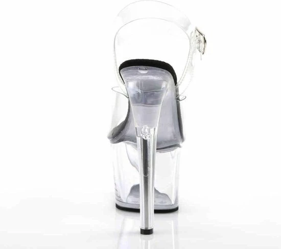 Pleaser Sandaal Met Enkelband, Paaldans Schoenen -40 Shoes- SKY-308 Paaldans Schoenen Zwart/Transparant 6 Pleaser Sandaal Met Enkelband, Paaldans Schoenen -40 Shoes- SKY-308 Paaldans Schoenen Zwart/Transparant - Afbeelding 4