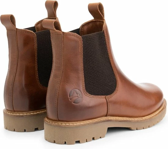 Travelin' Rosseland Dames Leren Chelseaboots - Wol Gevoerd - Cognac Leer - Maat 38 6 Travelin' Rosseland Dames Leren Chelseaboots - Wol Gevoerd - Cognac Leer - Maat 38 - Afbeelding 4