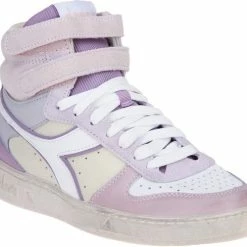Diadora Magic Basket Mid Icona Woman Hoge Sneakers - Leren Sneaker - Dames - Roze - Maat 39 -Dames Winkel 550x489