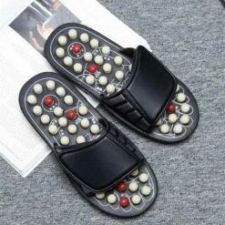 Massage Slippers Unisex Maat (40-41) - Voet Massage/Foot Massage - Acupunctuur Slipper - Gezondheidsslipper Dames/Heren - Acupunctuur - Zwart - BestMen® 15 Massage Slippers Unisex Maat (40-41) - Voet Massage/Foot Massage - Acupunctuur Slipper - Gezondheidsslipper Dames/Heren - Acupunctuur - Zwart - BestMen® -Dames Winkel 550x490 8